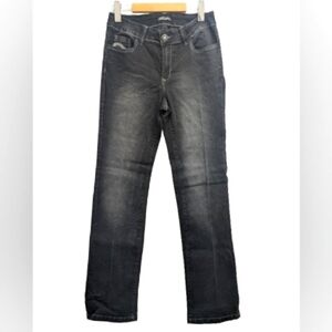 Suko Jeans women's regular waist straight black jeans size 8